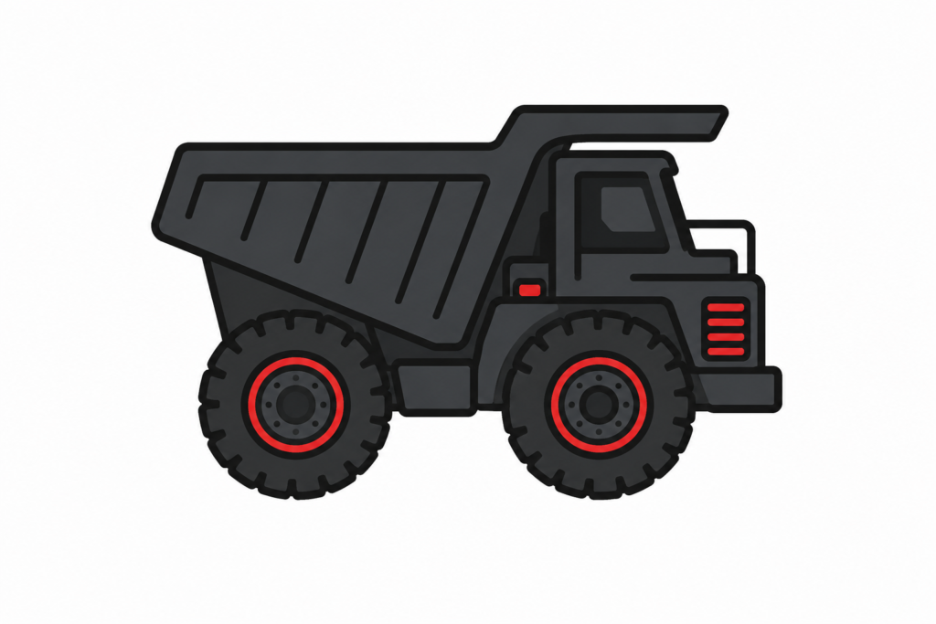 Mining icon — earthmoving and field service category