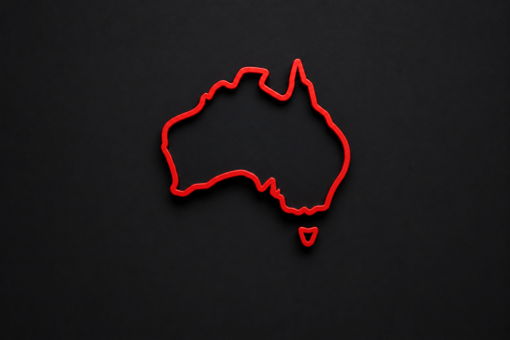 Australia map outline icon — find mechanic jobs Australia wide